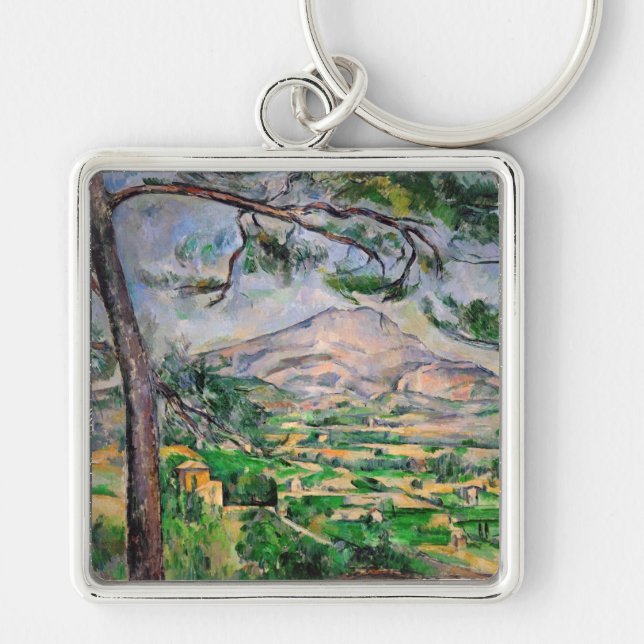 Chaveiro Paul Cezanne - Mont Sainte-Victoire e pinheiro Gra (Frente)