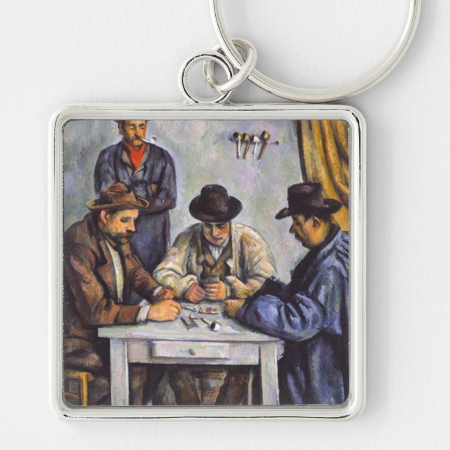 Chaveiro Paul Cezanne - Os Jogadores de Cartas (Frente)