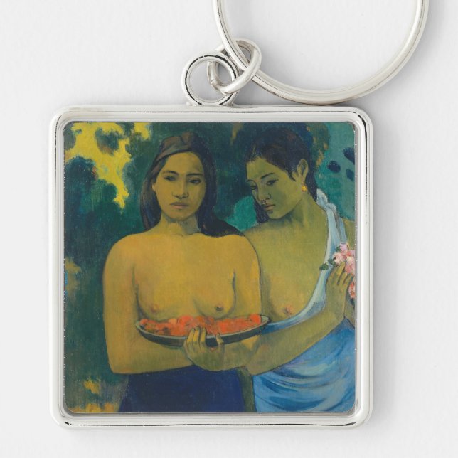 Chaveiro Paul Gauguin - Duas Mulheres Taitianas (Frente)