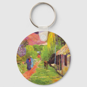 Chaveiro Paul Gauguin Road no Taiti Vintage Fine Art