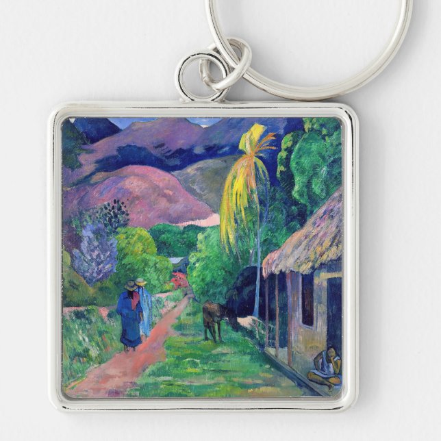 Chaveiro Paul Gauguin - Rua no Taiti (Frente)