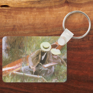 Chaveiro Paul Helleu Desenhando com Sua Esposa por Sargent