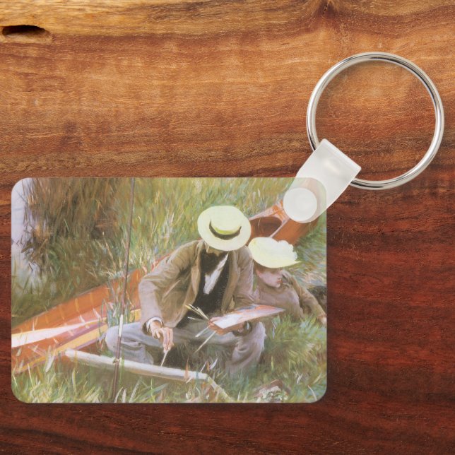 Chaveiro Paul Helleu Desenho com Sua Esposa por JS Sargent (Frente)