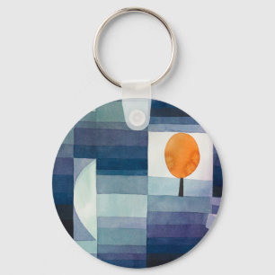 Chaveiro Paul Klee Precursor do Outono Azul Moderno Abstrat