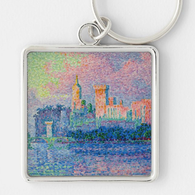 Chaveiro Paul Signac - O Palácio Papal, Avignon (Frente)