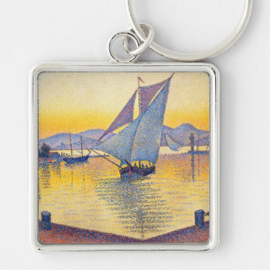 Chaveiro Paul Signac - O Porto ao Pôr-do-Sol, Opus 236
