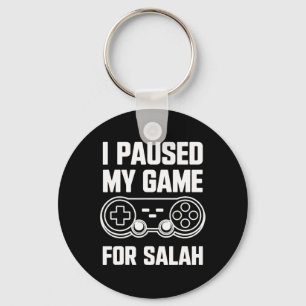 Chaveiro Pauso meu jogo para Salah jogador muçulmano Ramada