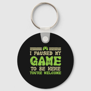 Chaveiro Pausou Meu Jogo Para Estar Aqui Jogo Engraçado Hom