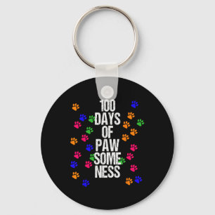 Chaveiro Paw 100 Dias de Diversão de Animais da Escola Feli