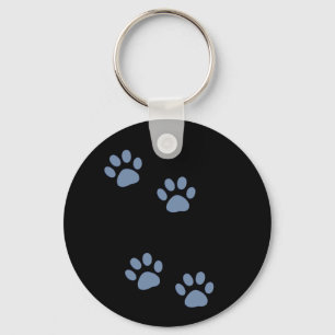Chaveiro pawprints do gato do cão de animais de estimaçã