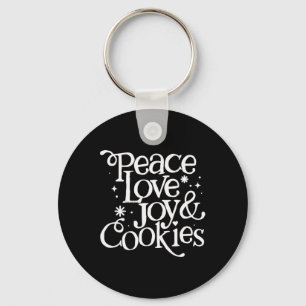 Chaveiro Paz Amor Alegria E Cookies Natal
