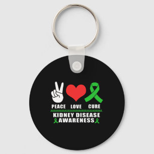 Chaveiro Paz Amor Cura Doença Renal Sensibilização