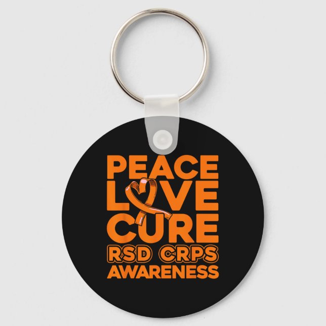 Chaveiro Paz Amor Cura Sd Crps Consciência 1 (Frente)