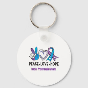 Chaveiro Paz Amor Esperança Prevenção do Suicídio Coração C