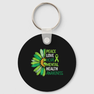 Chaveiro Paz Amor Esperança Saúde Mental Consciencialização