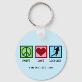 Chaveiro Paz Amor Lacrosse