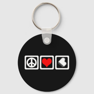 Chaveiro Paz amor piano