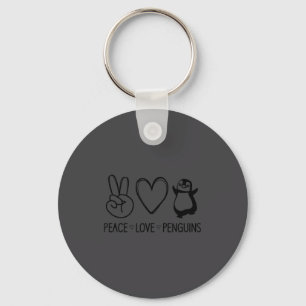 Chaveiro Paz Amor Pinguins, Engraçado, Piadas, Dizeres Sarc