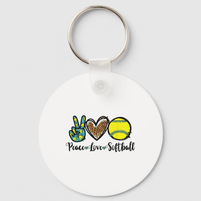 Chaveiro Paz Amor Softll Para Meninas Adolescentes Leve Leo (Frente)