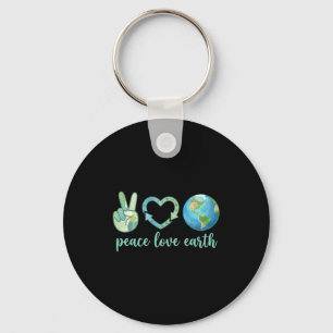 Chaveiro Paz amor terra eco friendly natureza dia da terra