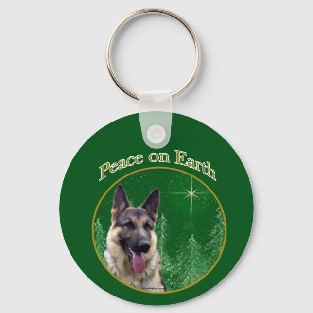 Chaveiro Paz de german shepherd (Frente)