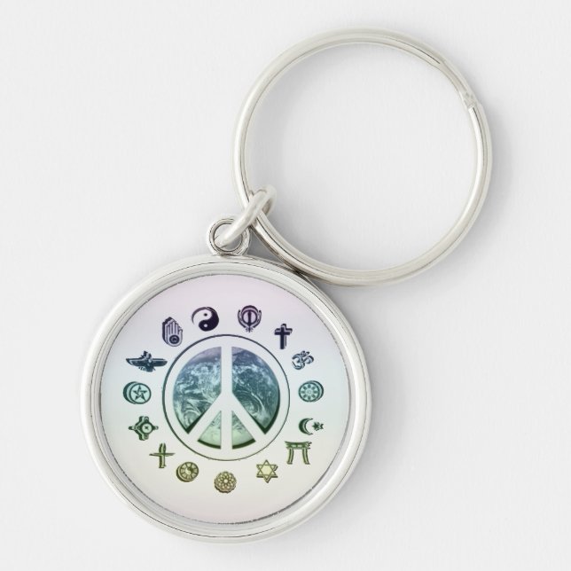Chaveiro Paz de mundo (Frente)
