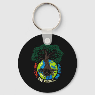 Chaveiro Paz em Árvore Amor - Proteção Ambiental Terra D