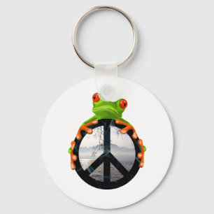 Chaveiro paz frog1