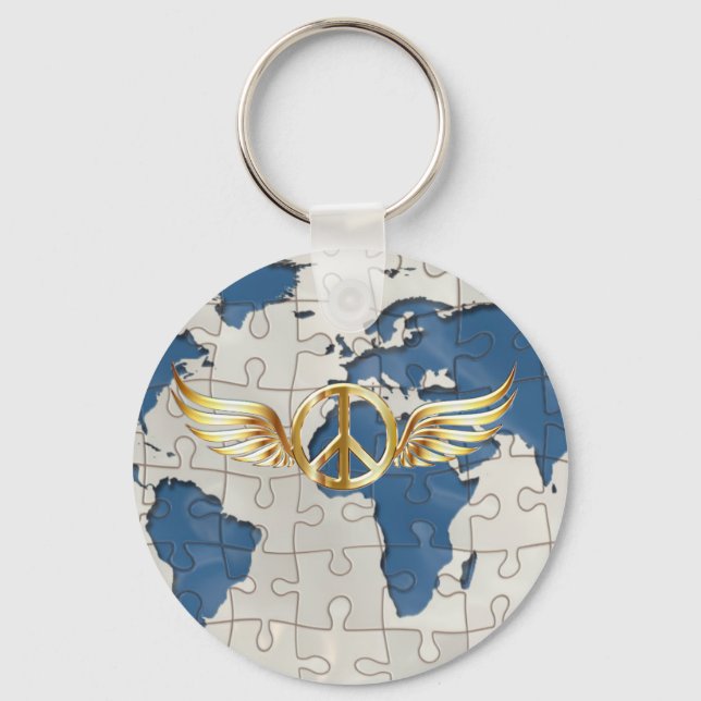 Chaveiro Paz mundial (Frente)