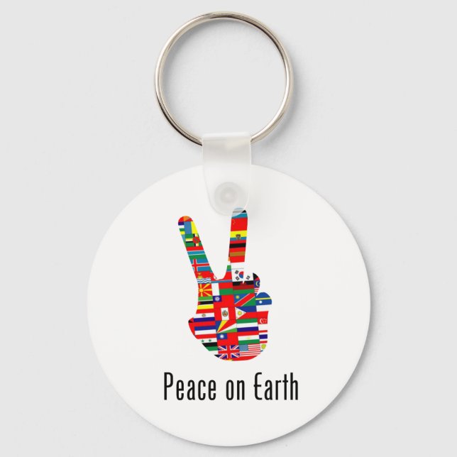 Chaveiro Paz na Terra (Frente)