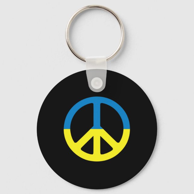 Chaveiro Paz Na Ucrânia. Ficar Com A Ucrânia. Apoio Para  (Frente)