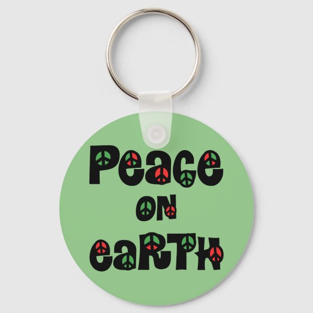 Chaveiro Paz No Natal Da Terra (Frente)