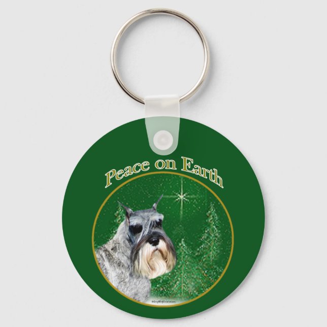 Chaveiro Paz Standard Schnauzer (Frente)