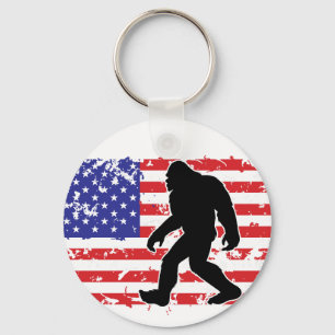 Chaveiro Pé-grande e a Bandeira Americana