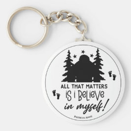 Chaveiro Pé Grande Eu acredito em mim mesmo