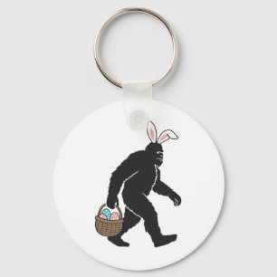 Chaveiro Pé-Grande Sasquatch Bunny Ears Carregando Páscoa O
