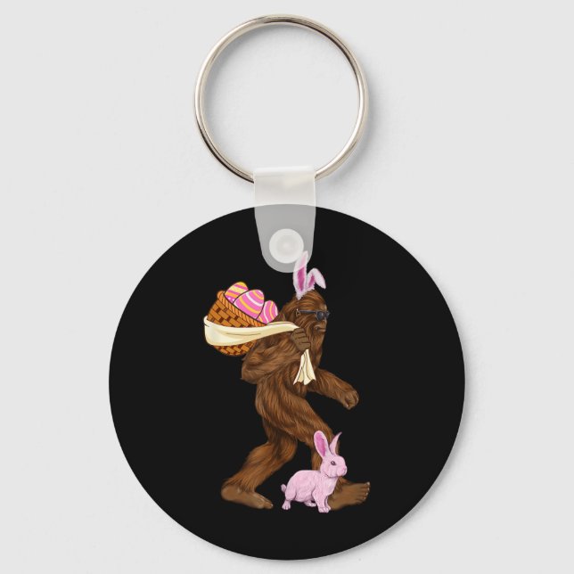 Chaveiro Pé Grande Sasquatch Coelho Coelho de Páscoa Caça B (Frente)