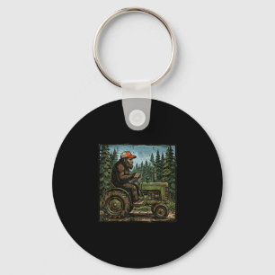Chaveiro Pé grande sasquatch trator fazenda engraçada agric