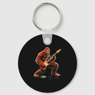 Chaveiro Pé grande tocando guitarra elétrica guitarrista en