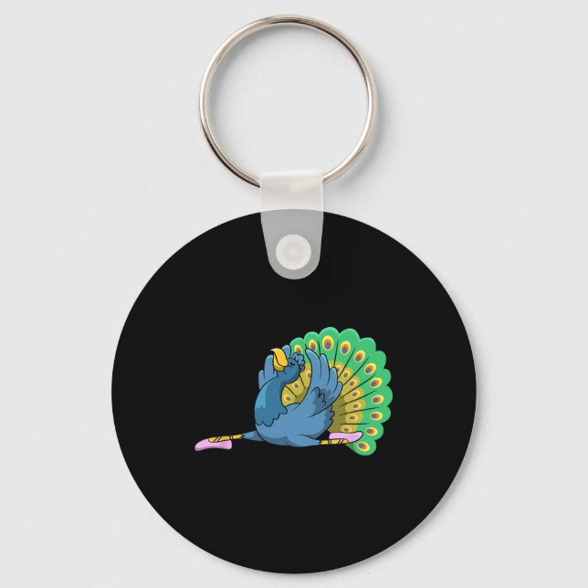 Chaveiro Pea Dancing Ballerina Bird Balé Dancer Figurume (Frente)