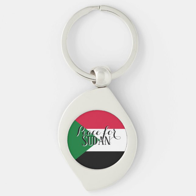 Chaveiro Peace for Sudan Keychain – Solidarity & Awareness (Frente)