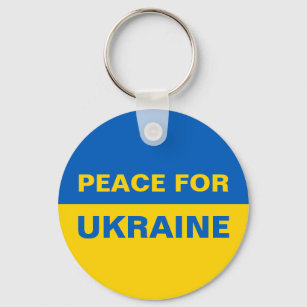 Chaveiro Peace for Ukraine Ukrainian Flag