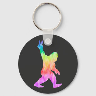 Chaveiro Peace Love Bigfoot  