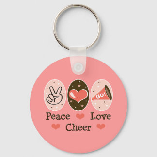 Chaveiro Peace Love Cheer Key Chain