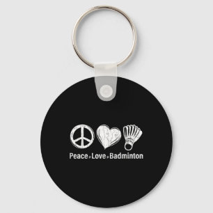 Chaveiro Peace Love Dminton Encantado Esportivo Gráfico