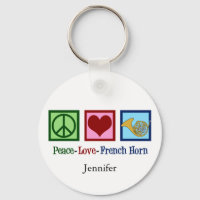 Peace Love French Horn