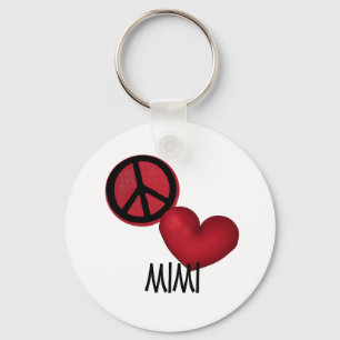 Chaveiro Peace Love Mimi