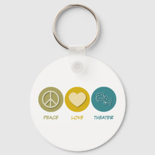 Chaveiro Peace Love Theater