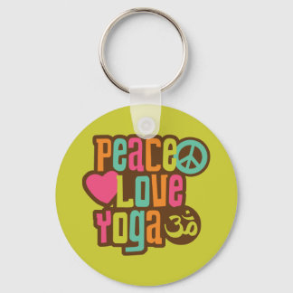 Chaveiro Peace Love Yoga