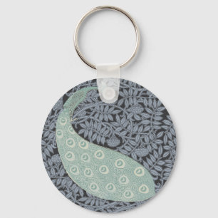 Chaveiro Peacock Art Nouveau Bird Classic